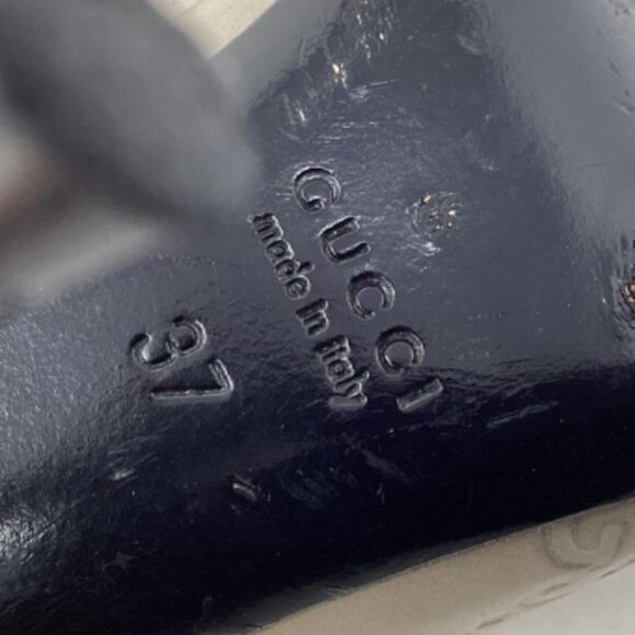 Gucci #F2JVZU Monogram Embossed Heels - Picture 8 of 9